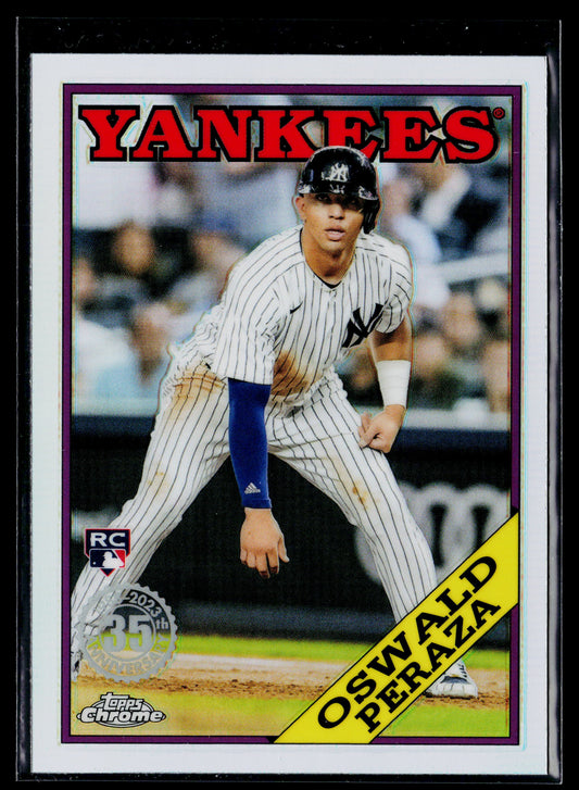 2023 Topps Chrome Oswald Peraza 1988 Topps Baseball 35th Anniversary #88BC-16