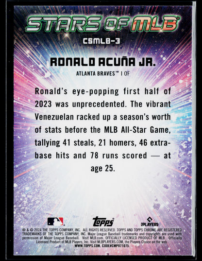 2024 Topps Ronald Acuña Jr. Stars of MLB Chrome #CSMLB-3