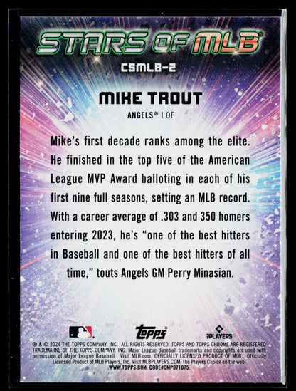 2024 Topps Mike Trout Stars of MLB Chrome #CSMLB-2