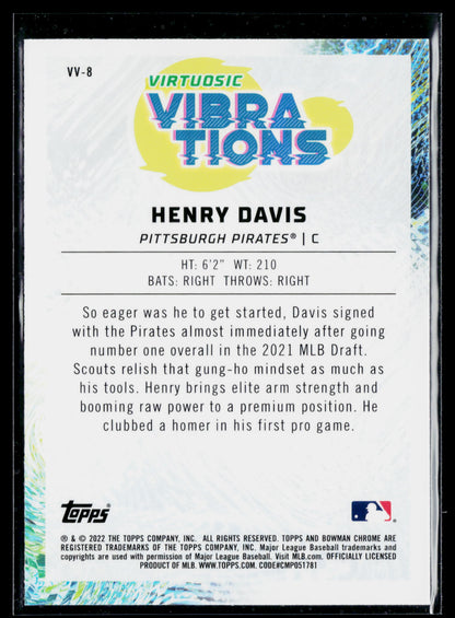 2022 Bowman Henry Davis Virtuosic Vibrations #VV-8