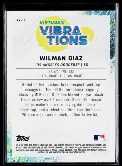2022 Bowman Wilman Diaz Virtuosic Vibrations #VV-12