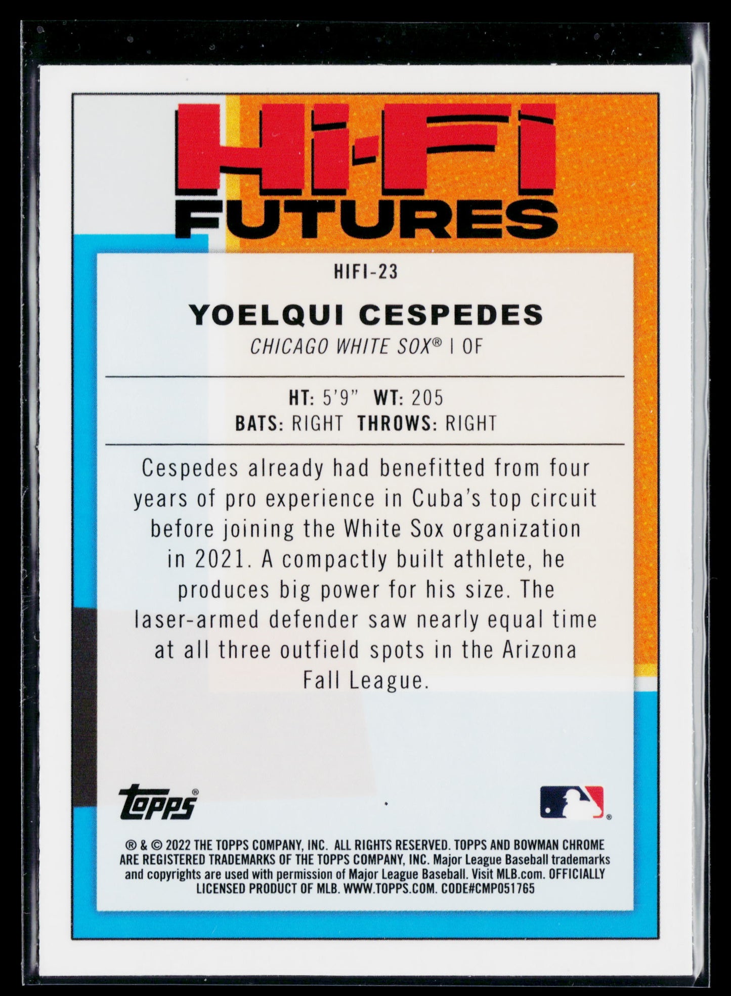 2022 Bowman Yoelqui Cespedes Hi-Fi Futures #HIFI-23