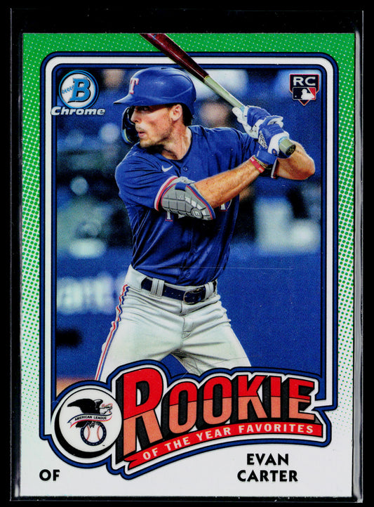 2024 Bowman Chrome Evan Carter Rookie of the Year Favorites #ROY-12