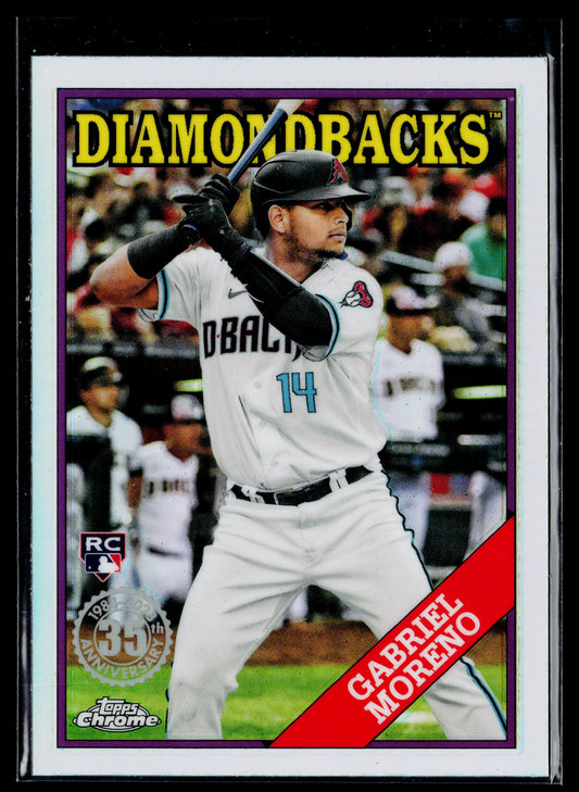 2023 Topps Chrome Gabriel Moreno 1988 35th Anniversary #88BC-11