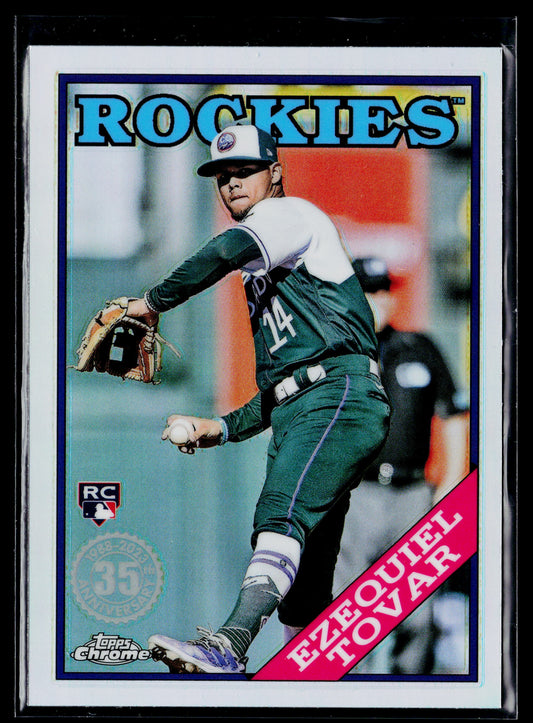 2023 Topps Chrome Ezequiel Tovar 1988 Topps Baseball 35th Anniversary #88BC-9