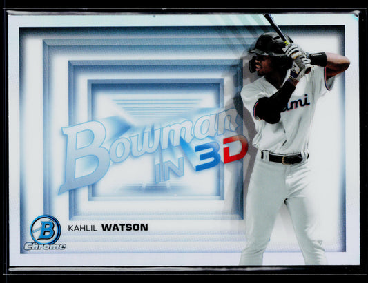 2022 Bowman Kahlil Watson Bowman in 3D #B3D-12