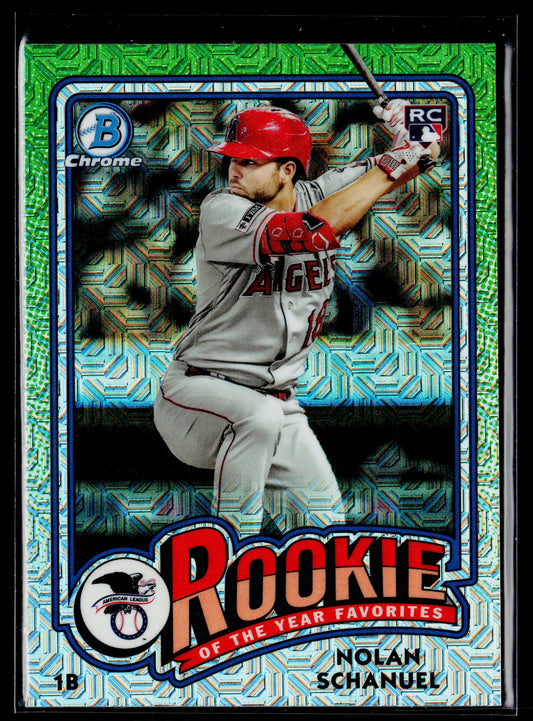 2024 Bowman Nolan Schanuel Rookie of the Year Favorites Mojo Refractors #ROY-9