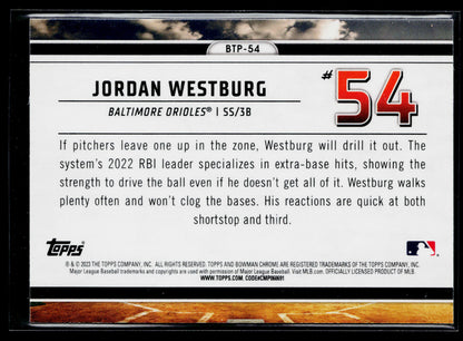 2023 Bowman Jordan Westburg Bowman Scouts Top 100 #BTP-54