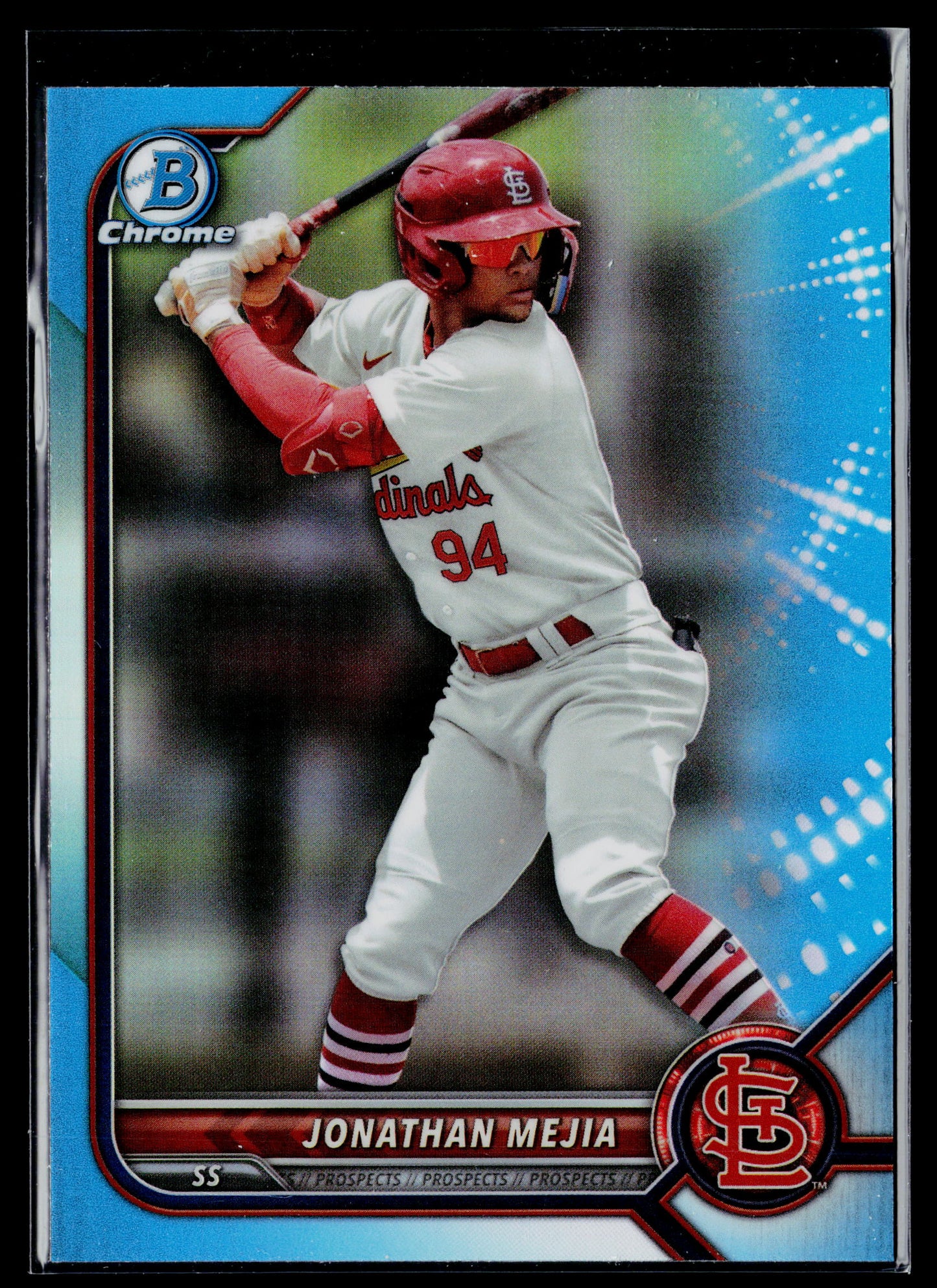 2022 Bowman Draft Jonathan Mejia Chrome Sky Blue Refractor #BDC-186