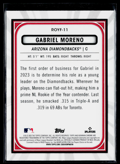 2023 Bowman Gabriel Moreno Rookie of the Year Favorites #ROYF-11