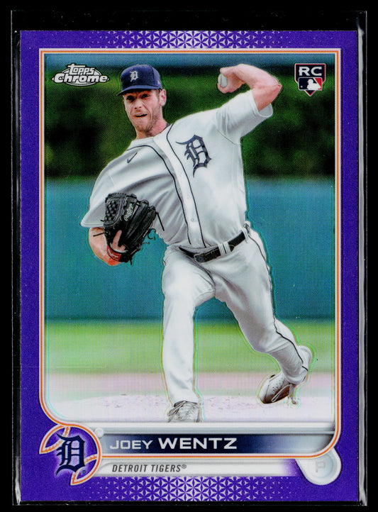 2022 Topps Chrome Update Joey Wentz Purple #USC13