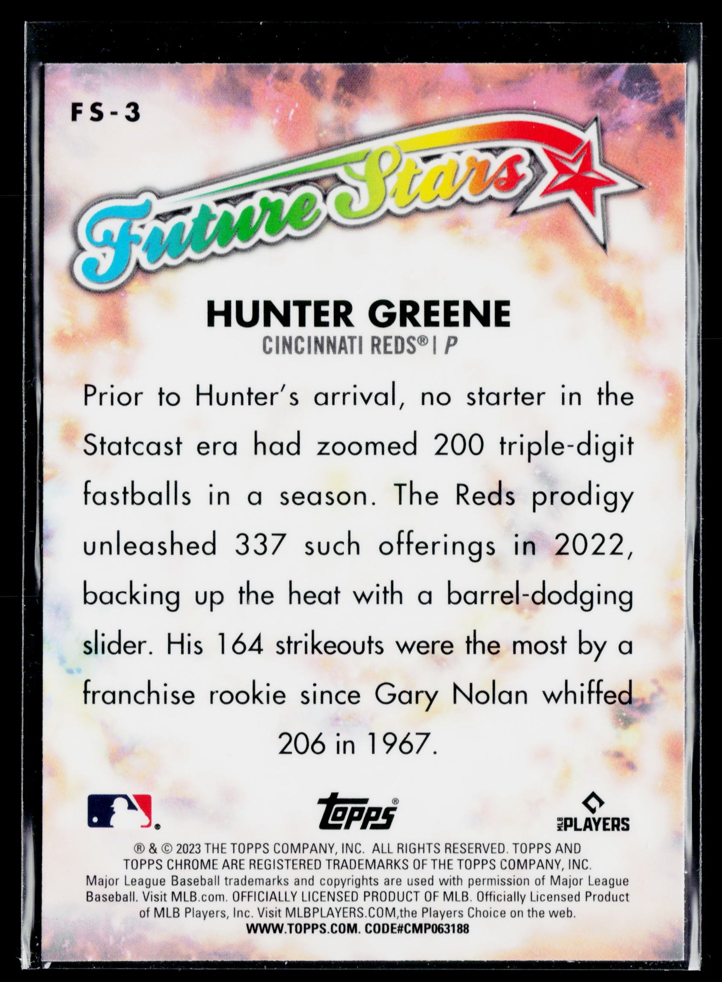 2023 Topps Chrome Hunter Greene Future Stars #FS-3