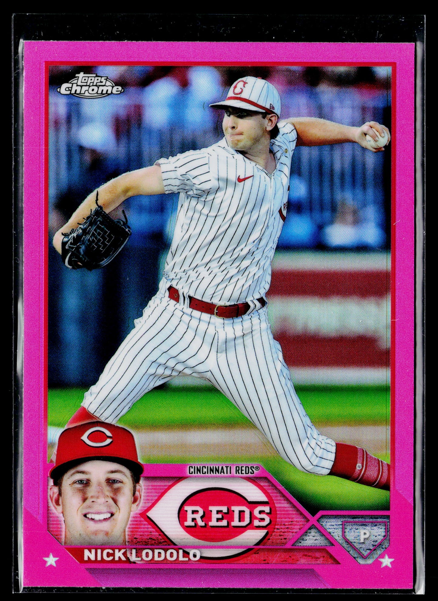 2023 Topps Chrome Nick Lodolo Pink #154