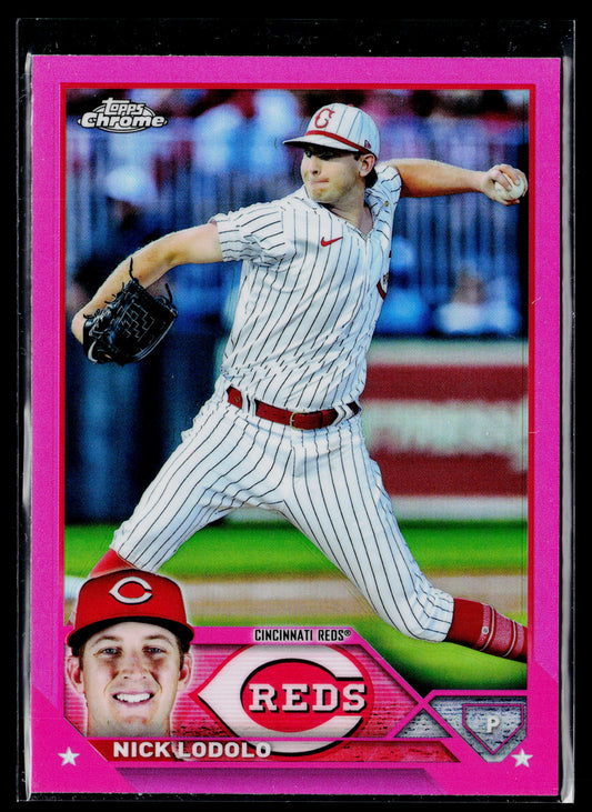 2023 Topps Chrome Nick Lodolo Pink #154