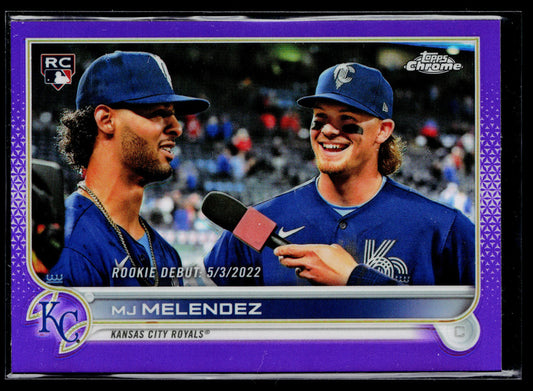 2022 Topps Chrome Update MJ Melendez Purple #USC84