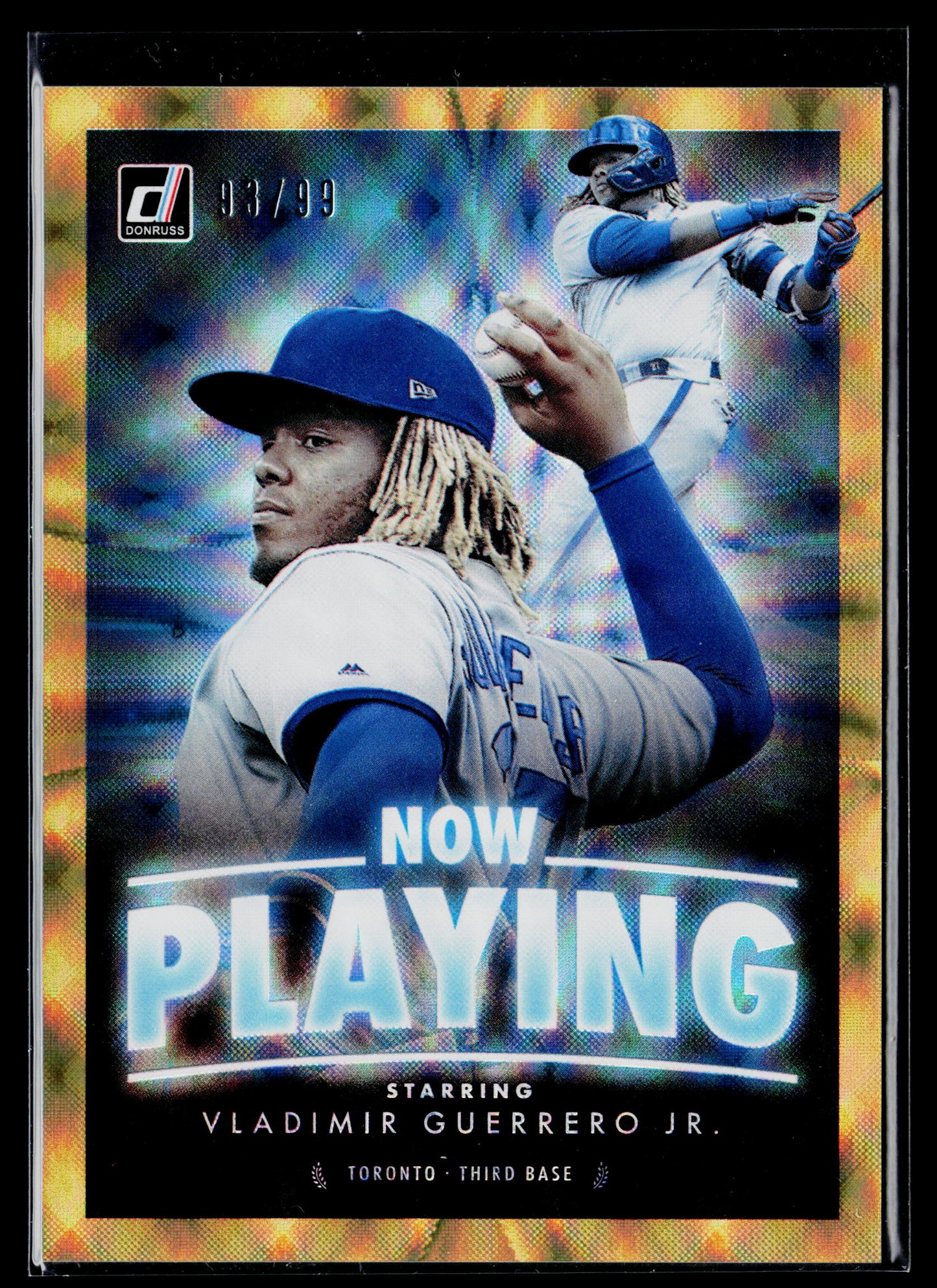 2020 Donruss Vladimir Guerrero Jr. Now Playing Gold #/99 #NP-1