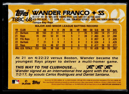 2023 Topps Wander Franco 1988 35th Anniversary Chrome (Series One) #T88C-68