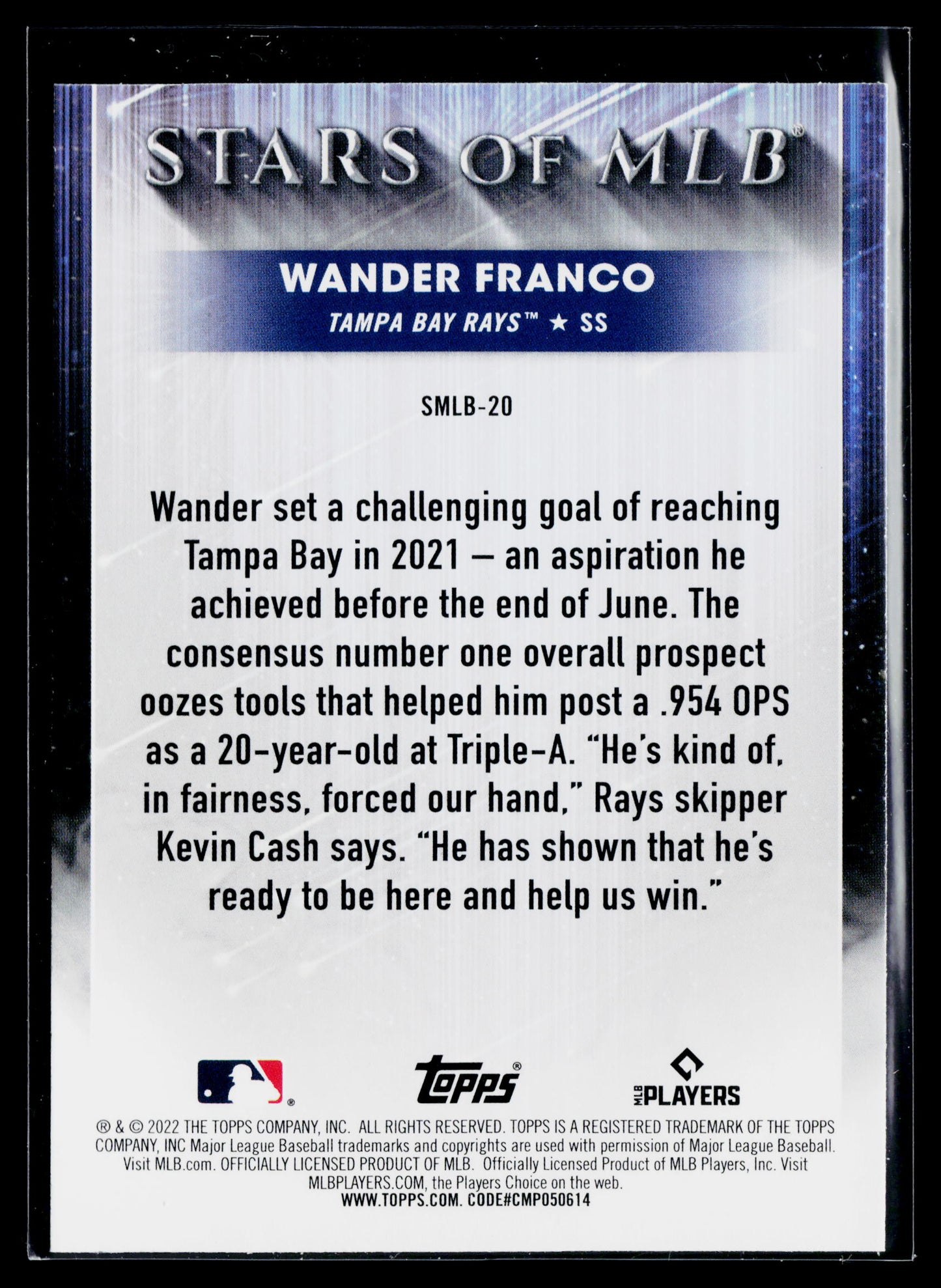 2022 Topps Wander Franco Stars of MLB Chrome #SMLBC-20