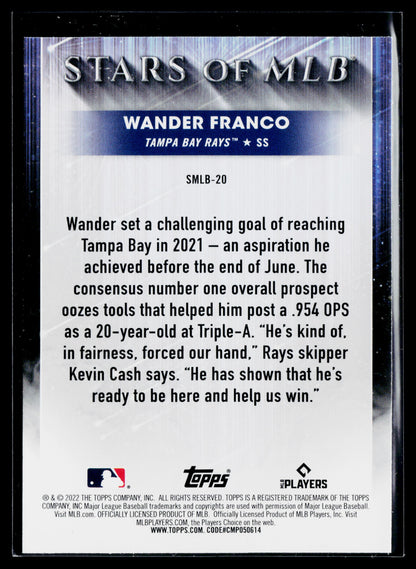 2022 Topps Wander Franco Stars of MLB Chrome #SMLBC-20
