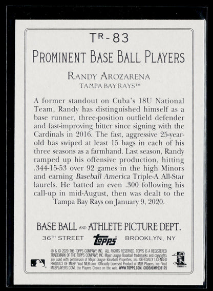 2020 Topps Randy Arozarena Turkey Red 2020 (Series 2) #TR-83