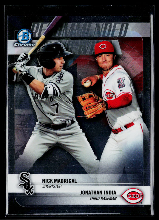 2018 Bowman Draft Nick Madrigal / Jonathan India Recommended Viewing #RV-MI