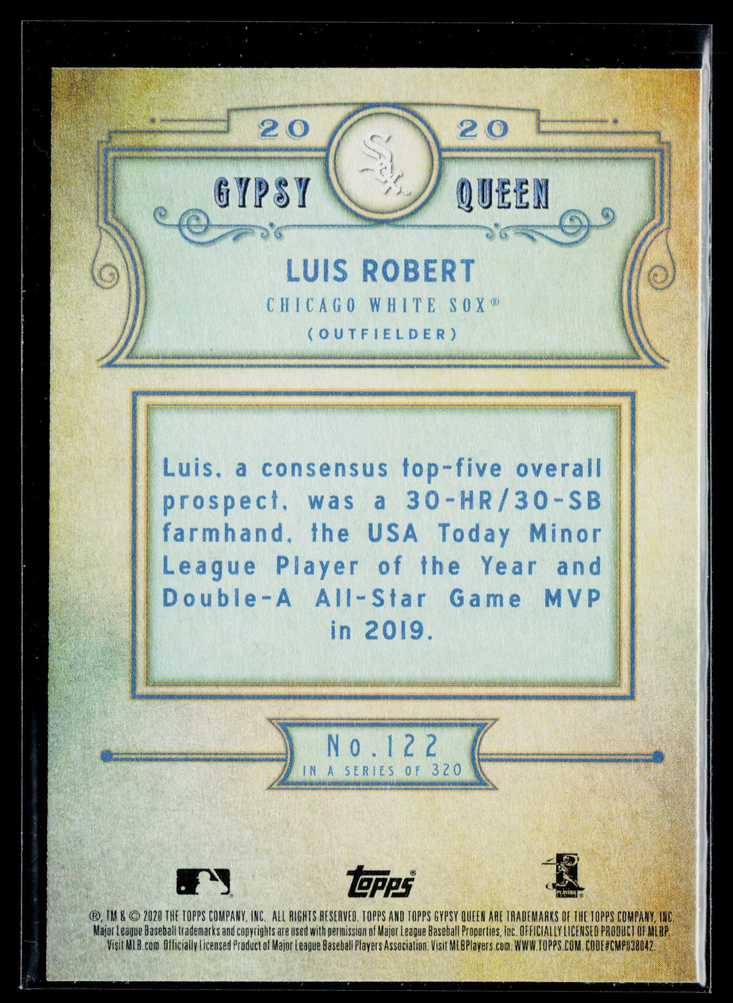 2020 Topps Gypsy Queen Luis Robert Rookie #122