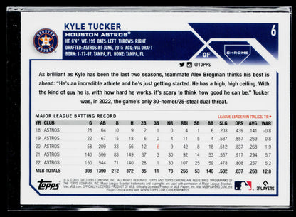 2023 Topps Chrome Kyle Tucker Pink #6