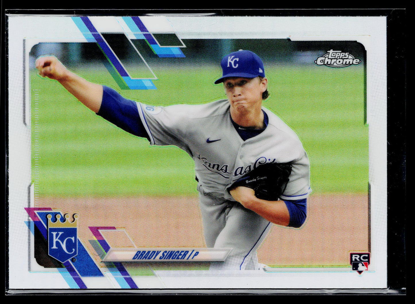 2021 Topps Chrome Brady Singer Rookie Refractor #166