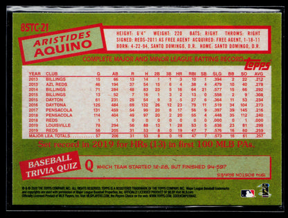 2020 Topps Chrome Aristides Aquino 1985 Topps Baseball #85TC-21