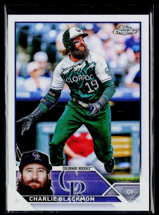 2023 Topps Chrome Charlie Blackmon Refractors #128