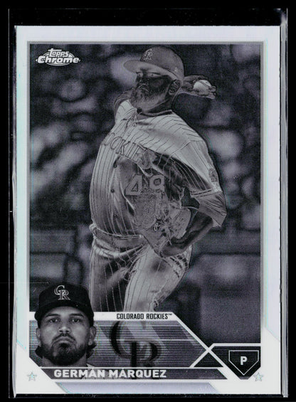 2023 Topps Chrome Germán Márquez Negative #202