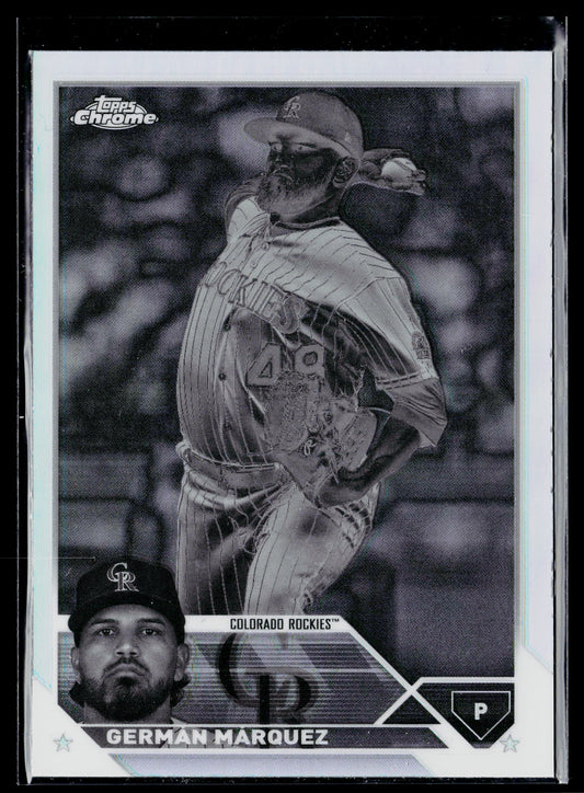 2023 Topps Chrome Germán Márquez Negative #202