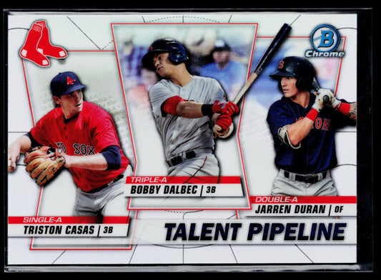 2020 Bowman Bobby Dalbec / Triston Casas / Jarren Duran Talent Pipeline #TP-BOS