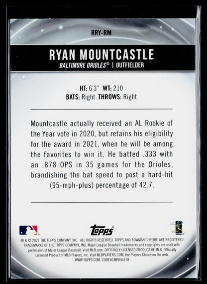 2021 Bowman Ryan Mountcastle Chrome Rookie of the Year Favorites #RRY-RM