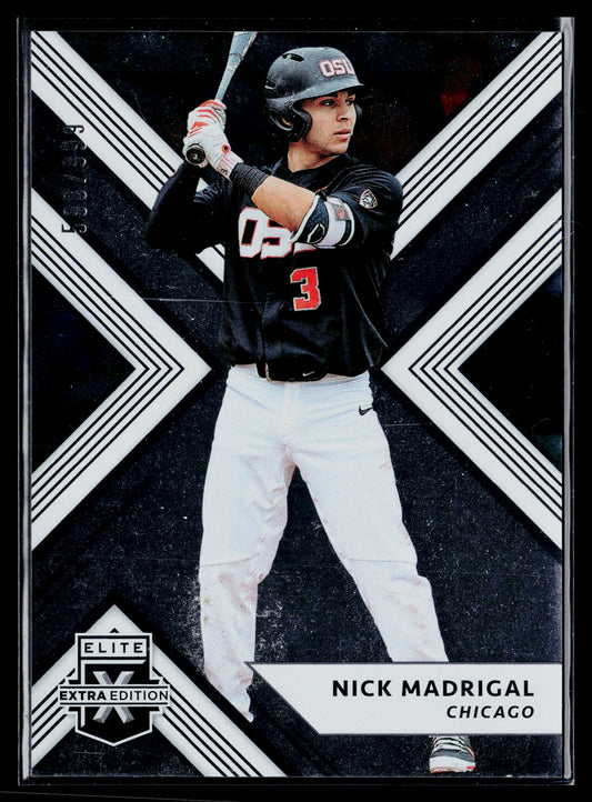 2018 Panini Elite Extra Edition Nick Madrigal #/999 #4