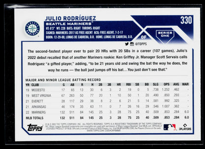 2023 Topps Julio Rodríguez #330