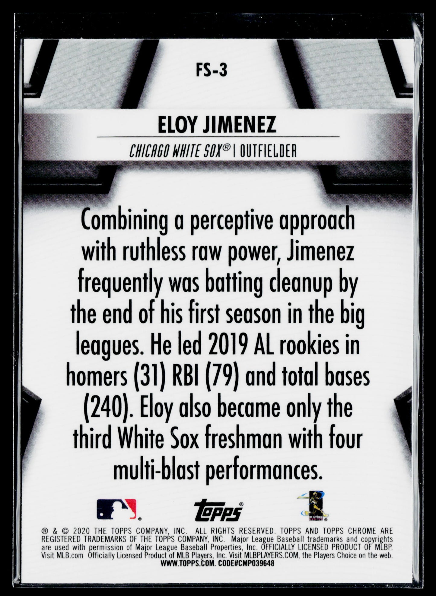 2020 Topps Chrome Eloy Jimenez Future Stars #FS-3