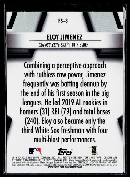 2020 Topps Chrome Eloy Jimenez Future Stars #FS-3