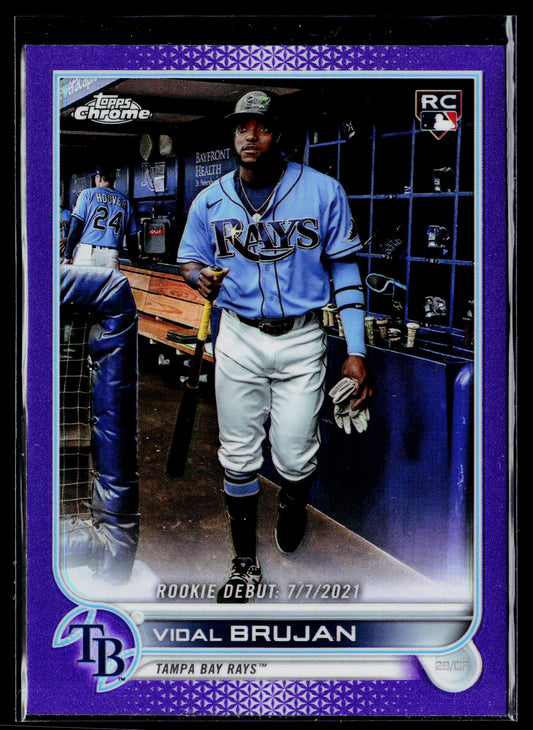 2022 Topps Chrome Update Vidal Brujan Purple #USC91