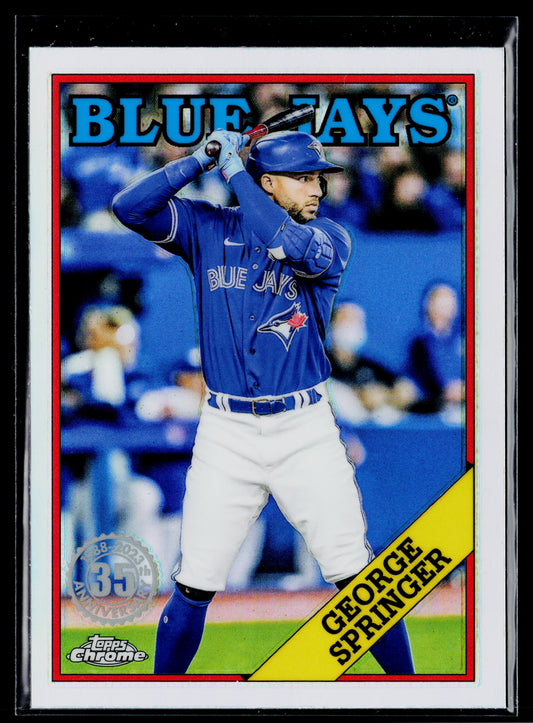 2023 Topps Chrome George Springer 1988 Topps Baseball 35th Anniversary #88BC-19
