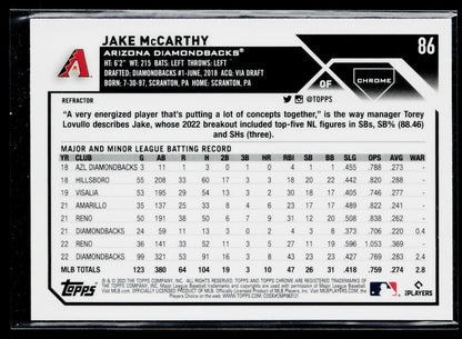 2023 Topps Jake McCarthy Refractors #422