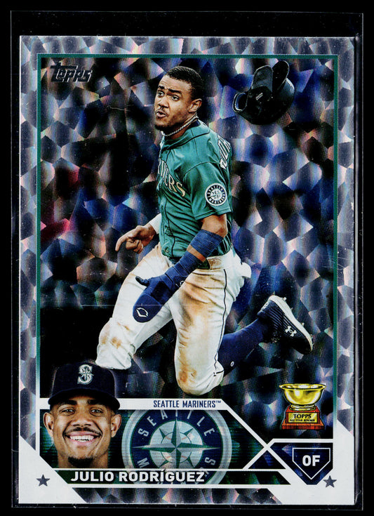2023 Topps Julio Rodríguez Silver Pattern Foilboard #330