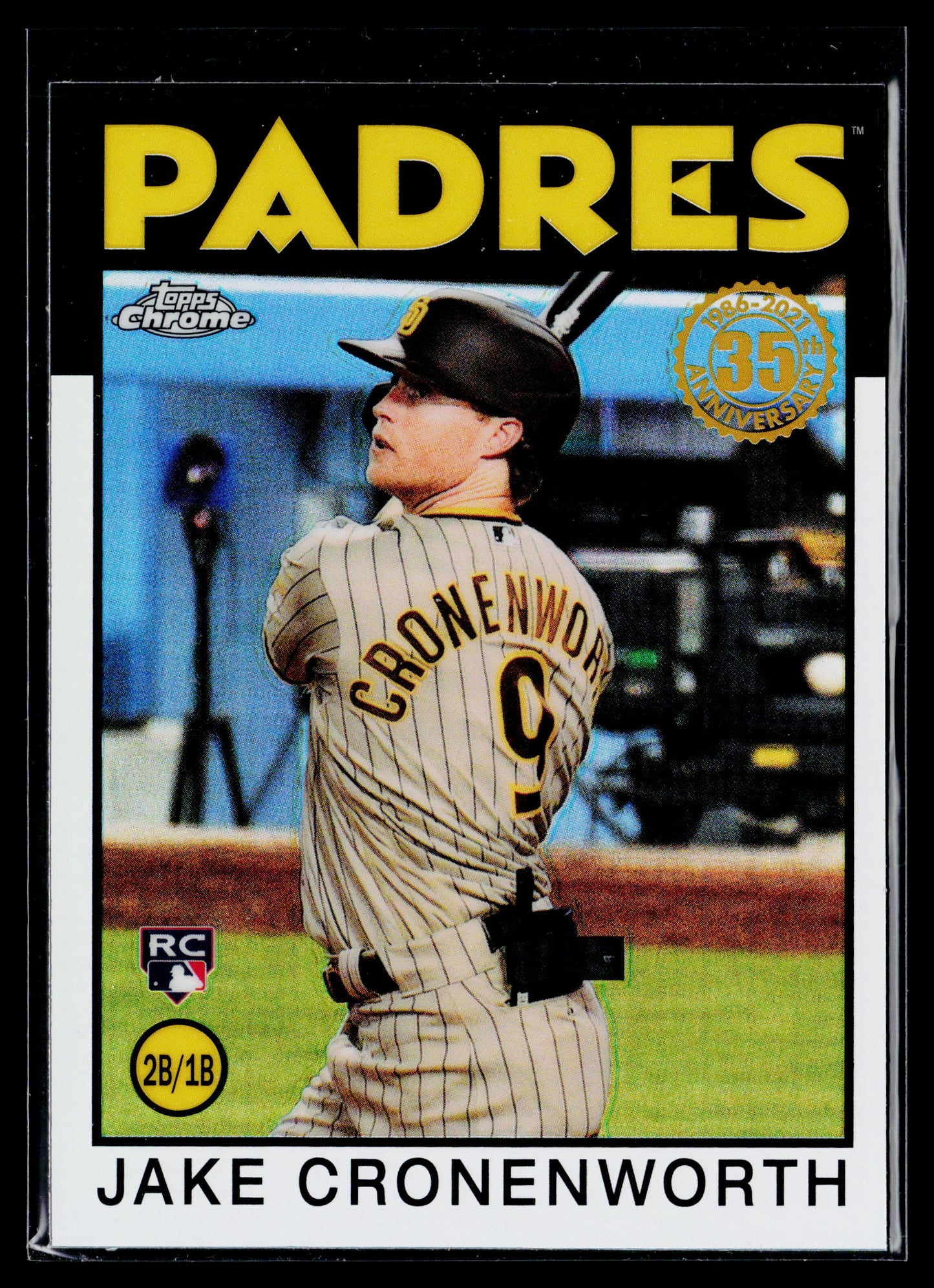 2021 Topps Chrome Jake Cronenworth 1986 Topps Baseball 35th Anniversary #86BC-18