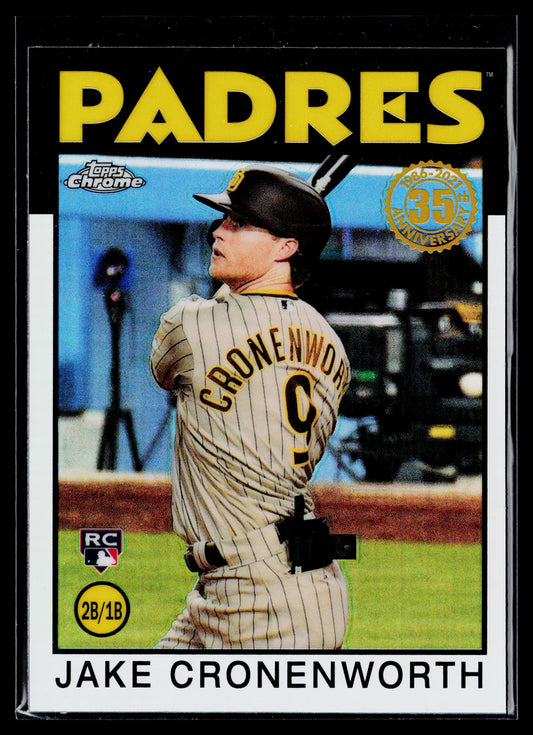 2021 Topps Chrome Jake Cronenworth 1986 Topps Baseball 35th Anniversary #86BC-18