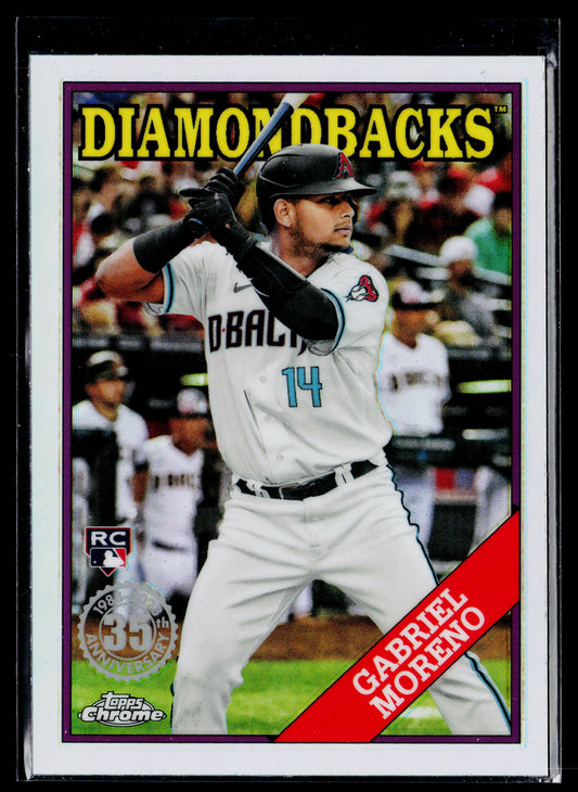 2023 Topps Chrome Gabriel Moreno 1988 Topps Baseball 35th Anniversary #88BC-11