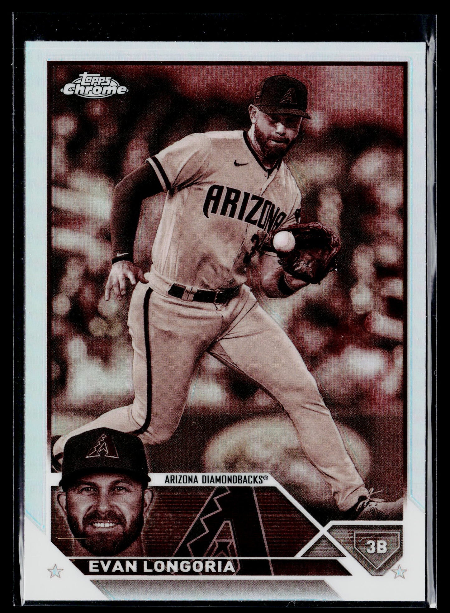 2023 Topps Chrome Evan Longoria Sepia #166