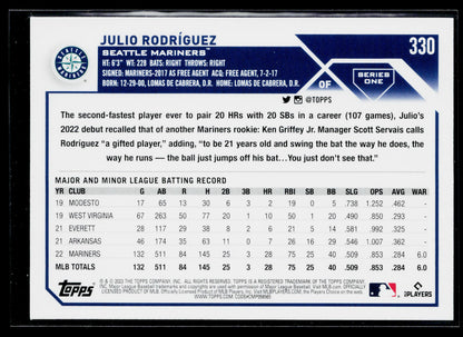 2023 Topps Julio Rodríguez #330