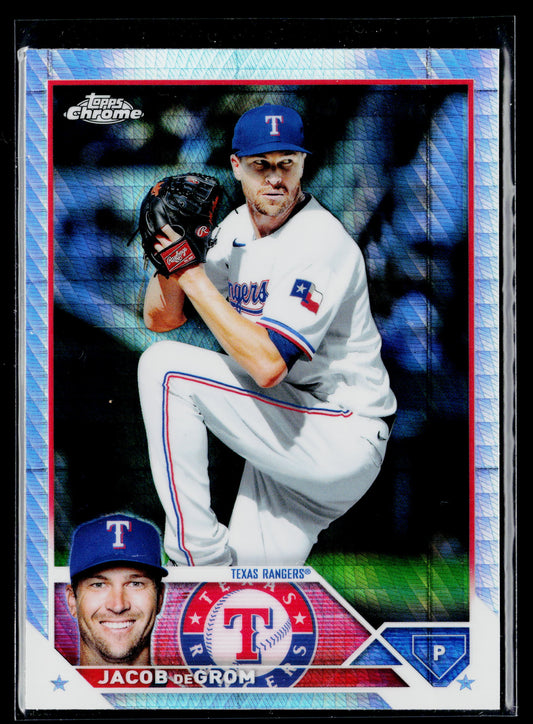 2023 Topps Chrome Jacob deGrom Prism Refractors #12
