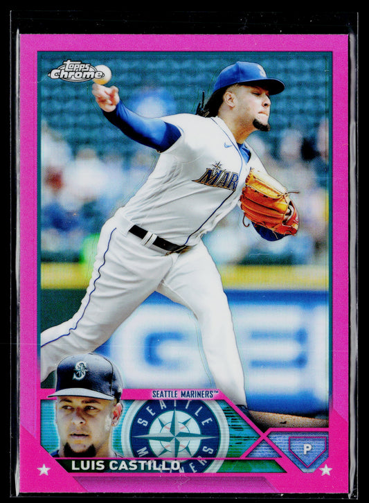 2023 Topps Chrome Luis Castillo Pink #13