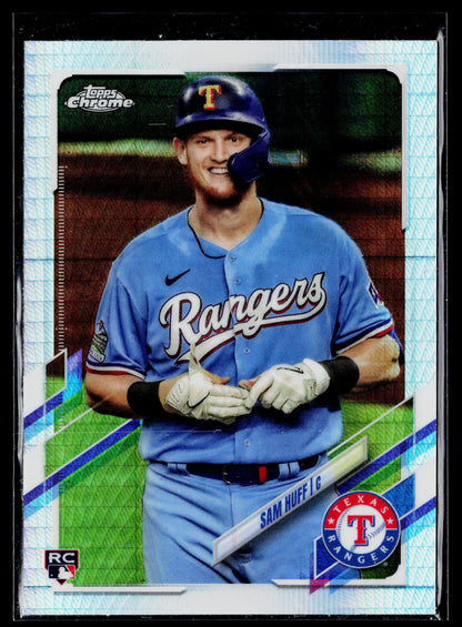 2021 Topps Chrome Sam Huff Rookie Prism Refractor #81